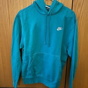 NIKE hoodie small. Beautiful dark aqua/turquoise color. Great condition
